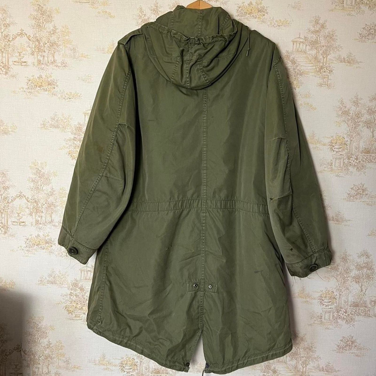 Vintage 50s US Army M-1951 Fishtail Parka | CROWN Zipper | M/L Size US L / EU 52-54 / 3 - 7 Thumbnail