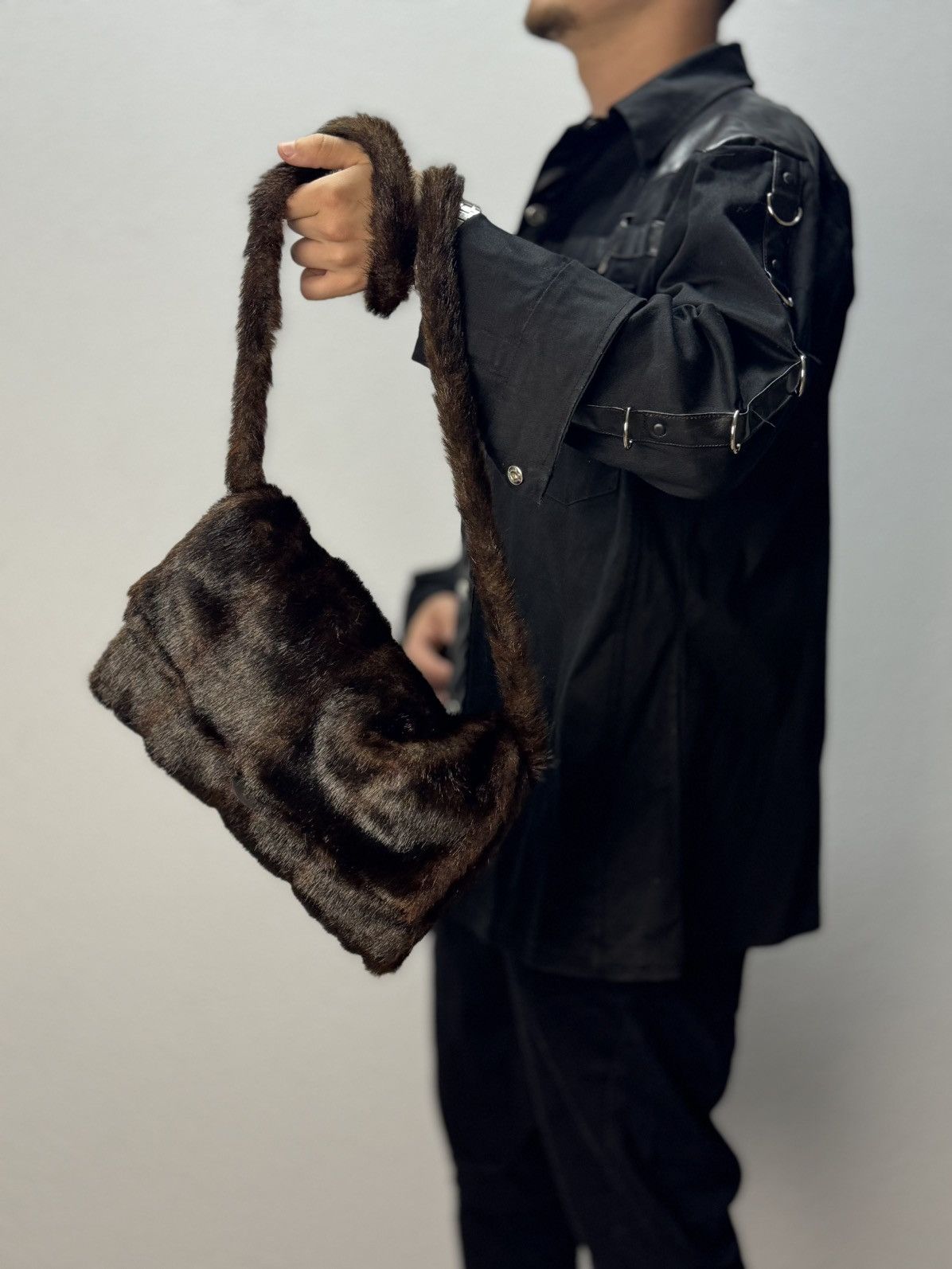 If Six Was Nine Vintage Hysteric Glamour Style Fur Rabbit Opium Bag Gothic Size ONE SIZE - 5 Thumbnail