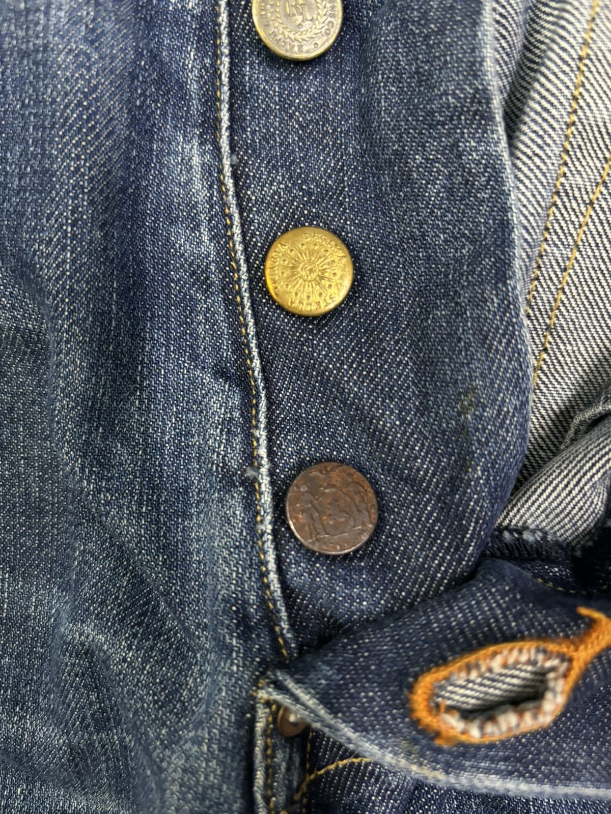 Ralph Lauren Vintage Ralph Lauren Button Fly Blue Faded Loose Fit Jeans Size US 32 / EU 48 - 6 Thumbnail