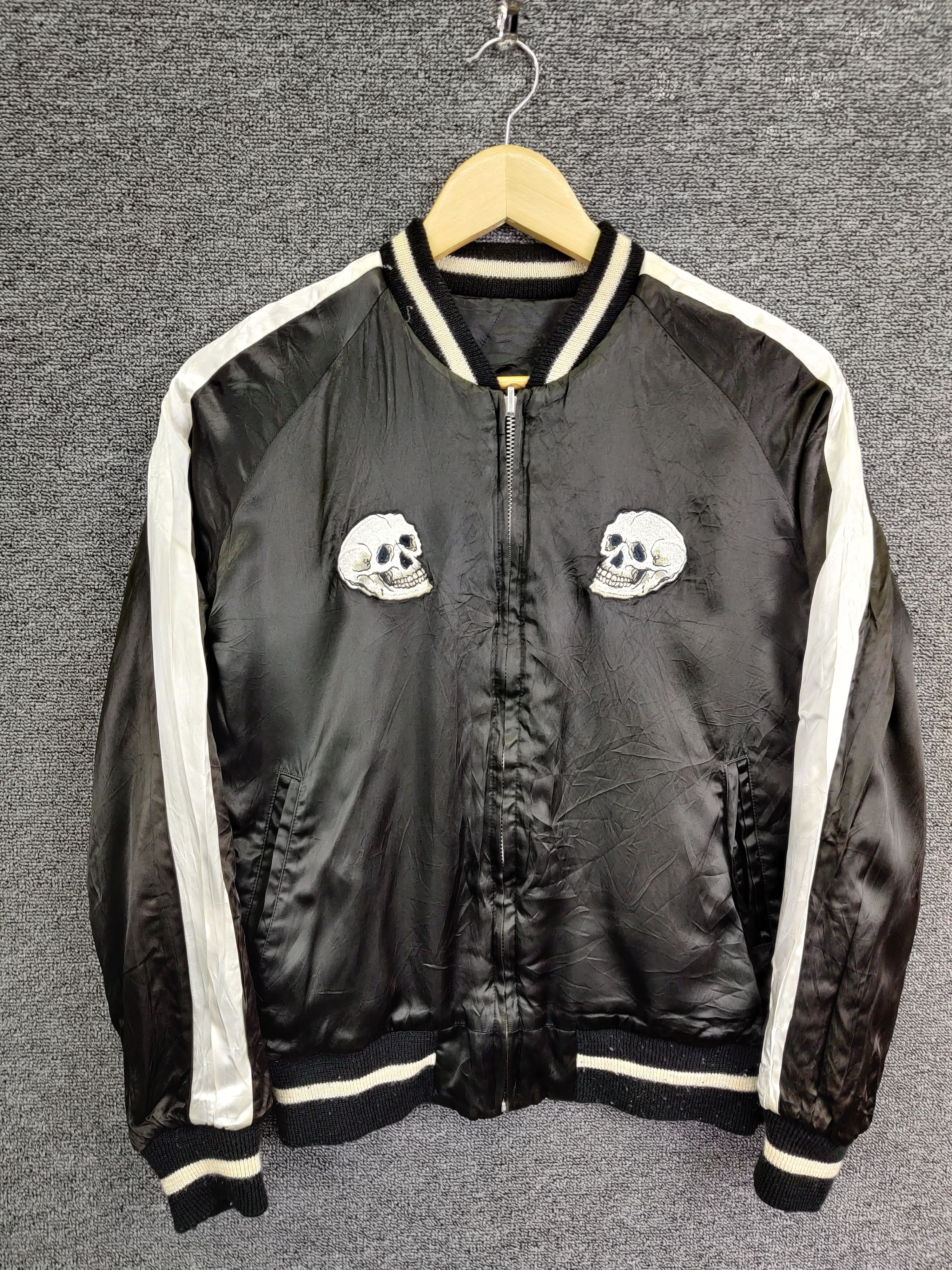 Vintage Vintage Ozone Rocks Reversible Sukajan Jacket Size US S / EU 44-46 / 1 - 2 Thumbnail