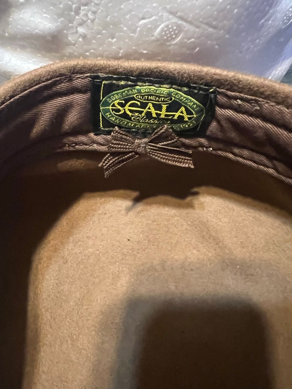 Black Scale Unisex Scala Flat Cap Tan/Brown One Size Size ONE SIZE - 6 Thumbnail