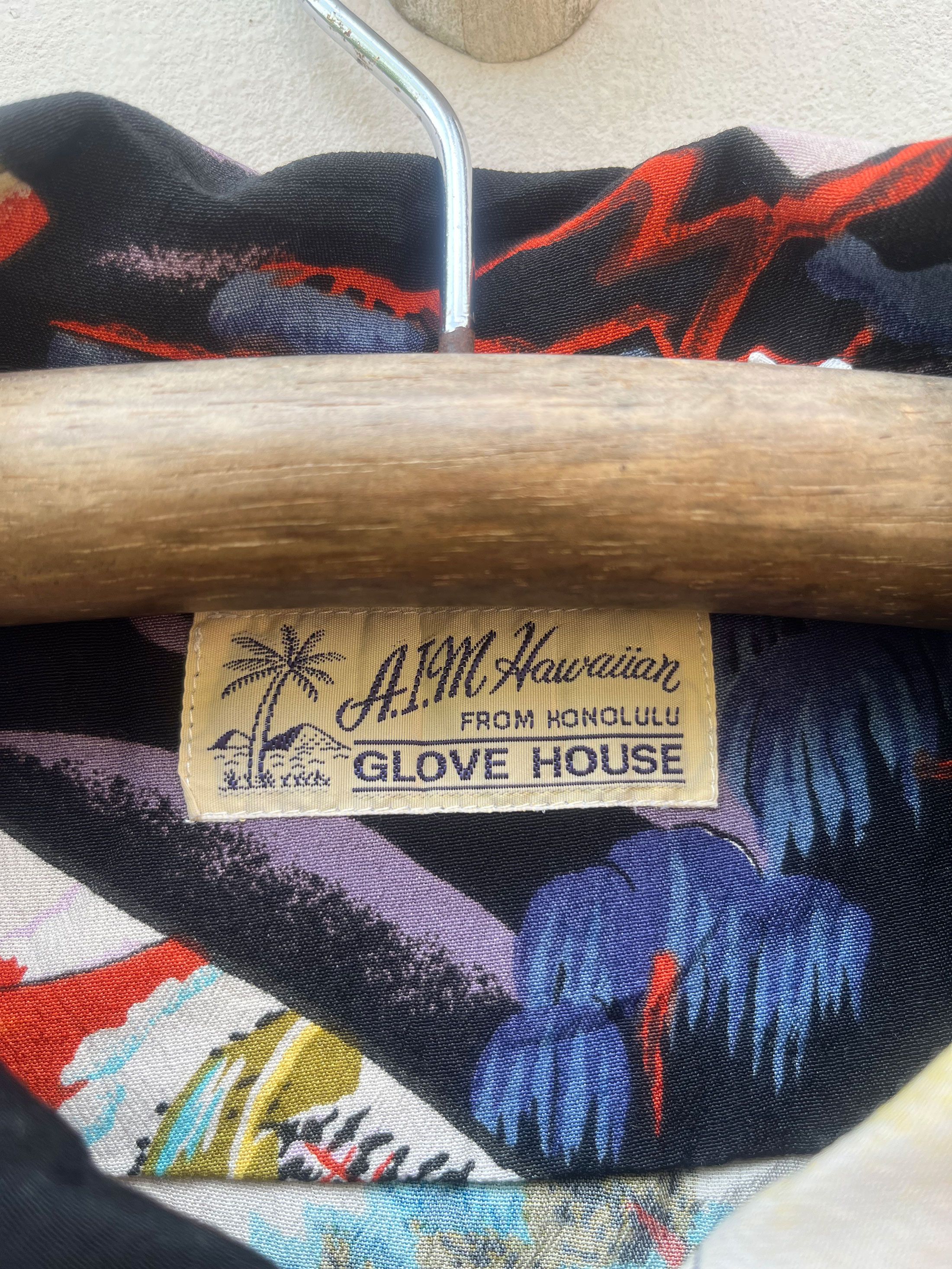 Sci-Fi Fantasy Glove House Honolulu Hawaii Hawaiian Camp Full Printed Size US M / EU 48-50 / 2 - 2 Thumbnail
