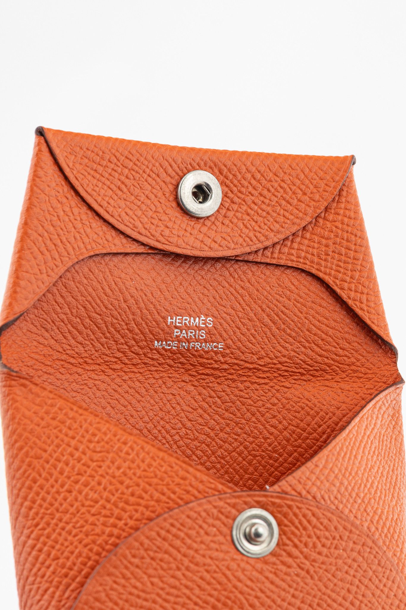 Hermes Hermes Bastia Orange Epsom Calfskin Change Purse Size ONE SIZE - 6 Thumbnail