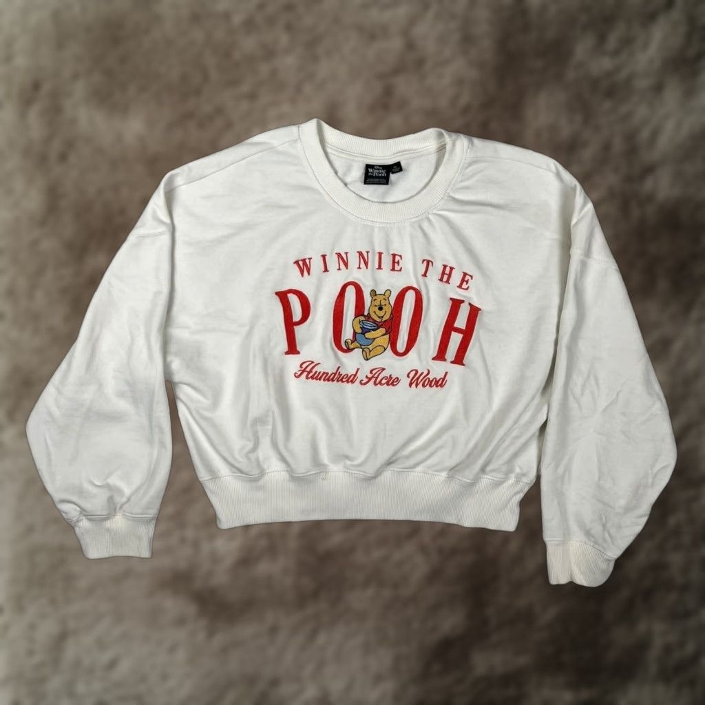 Disney Disney Winnie The Pooh Sweatshirt Womens XL White Hundred Acre Wood Retro Size XL / US 12-14 / IT 48-50 - 1 Thumbnail