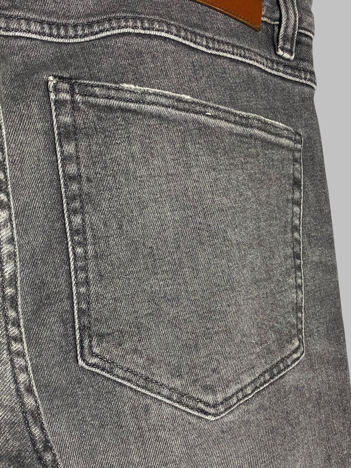 Z Zegna Zegna Washed Gray Denim Slim Fit Jeans Men’s Size 34 Size US 34 / EU 50 - 13 Thumbnail