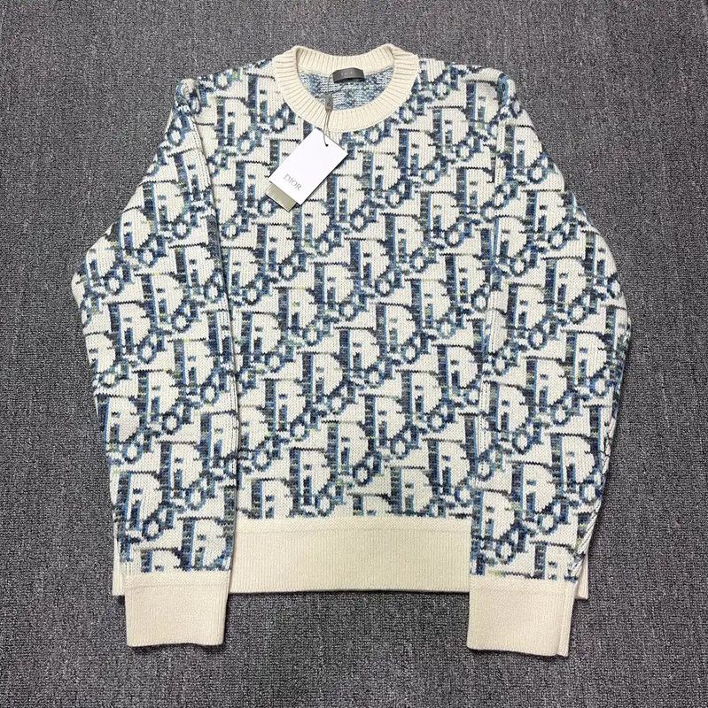 Dior Dior Men's White Wool Sweater 0089 Size US XL / EU 56 / 4 - 1 Thumbnail