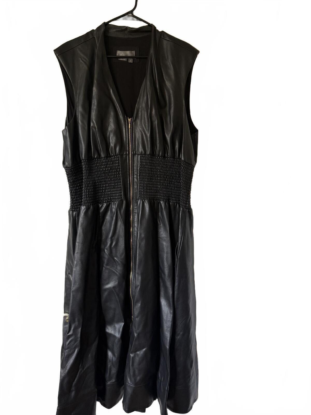 Other Anthropologie Tommie Dress Faux Leather 2X Size XXL / US 16-18 / IT 52-54 - 1 Thumbnail