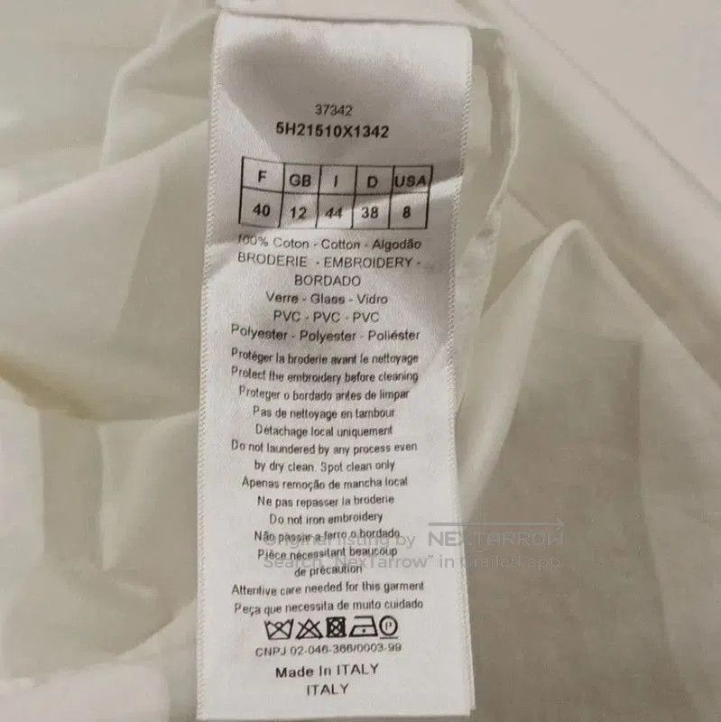 Dior Dior Long Sleeve White Cotton Blouse . Size L / US 10 / IT 46 - 6 Thumbnail