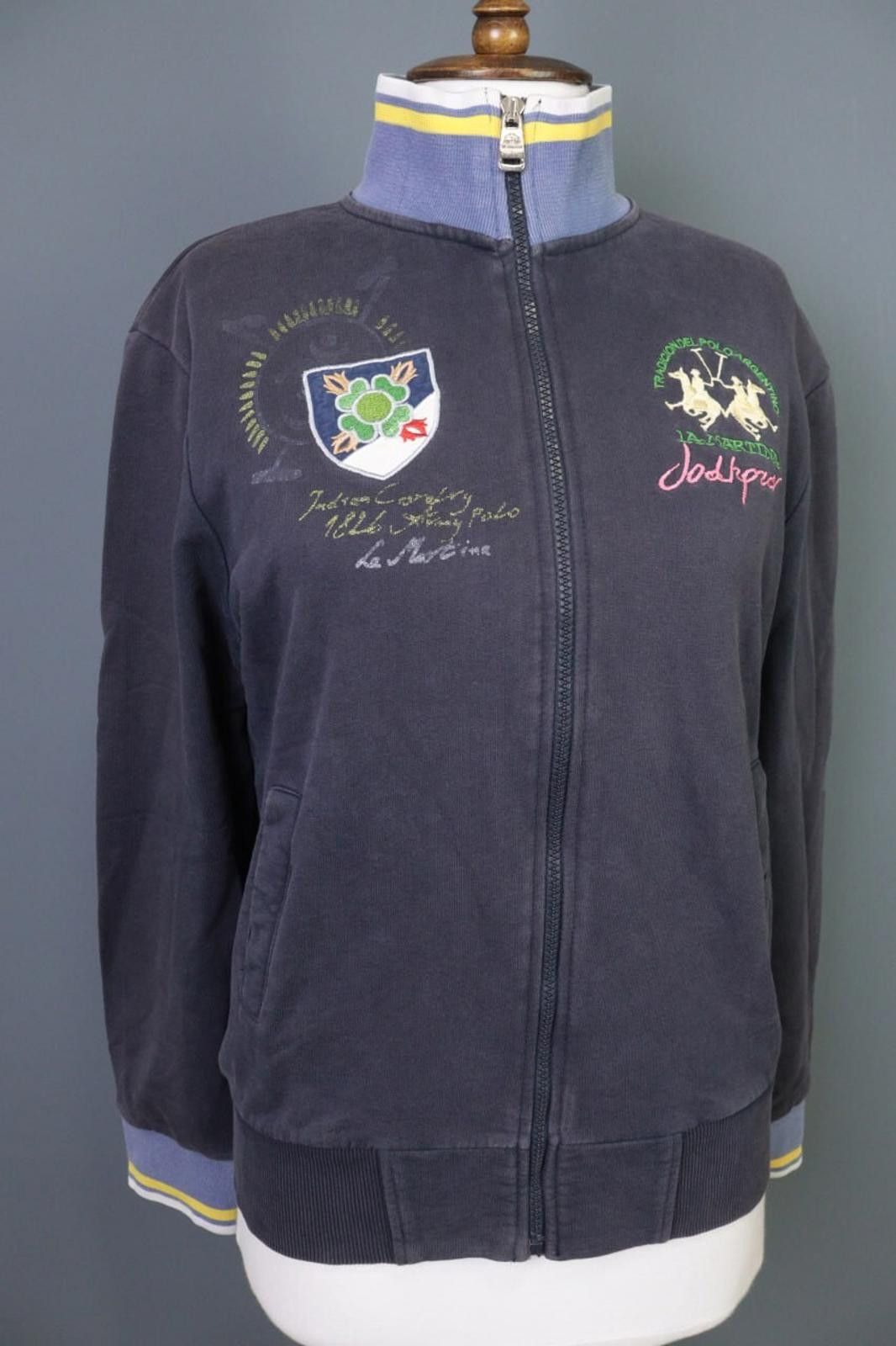 La Martina La Martina Blue Full Zip Long Sleeve Sweater Size M Size M / US 6-8 / IT 42-44 - 8 Thumbnail