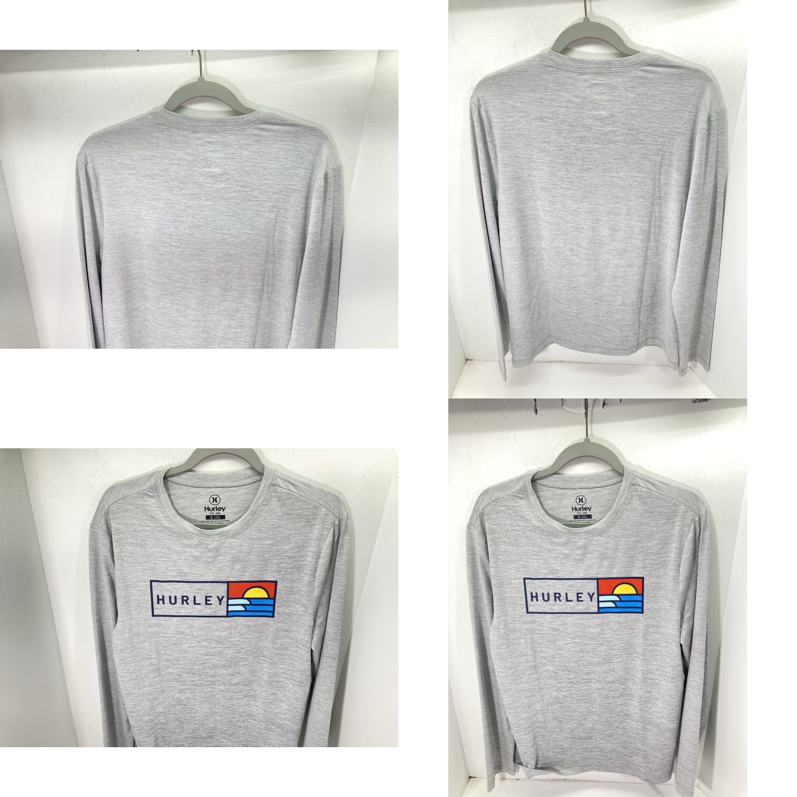 Hurley Hurley UV TShirt Men Size S Gray Long Sleeve Moisture Wicking Pullover NWOT Size US S / EU 44-46 / 1 - 8 Thumbnail