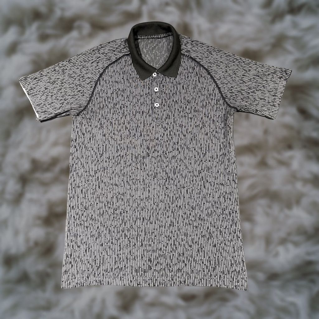 Lululemon Lululemon Metal Vent Tech Polo Shirt Short Sleeve Geometric Print Mens Small Grey Regular Fit Golf Tennis Size US S / EU 44-46 / 1 - 1 Thumbnail