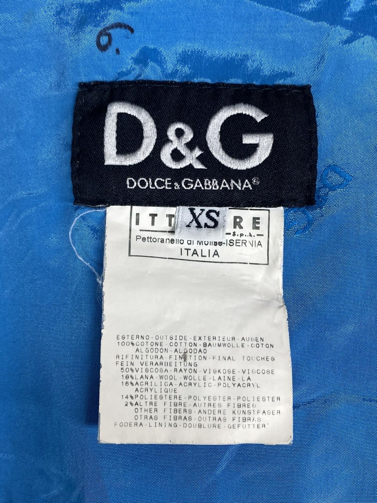 Dolce & Gabbana Dolce & Gabbana Button Down Tweed Detail Denim Jacket Size XS / US 0-2 / IT 36-38 - 19 Thumbnail