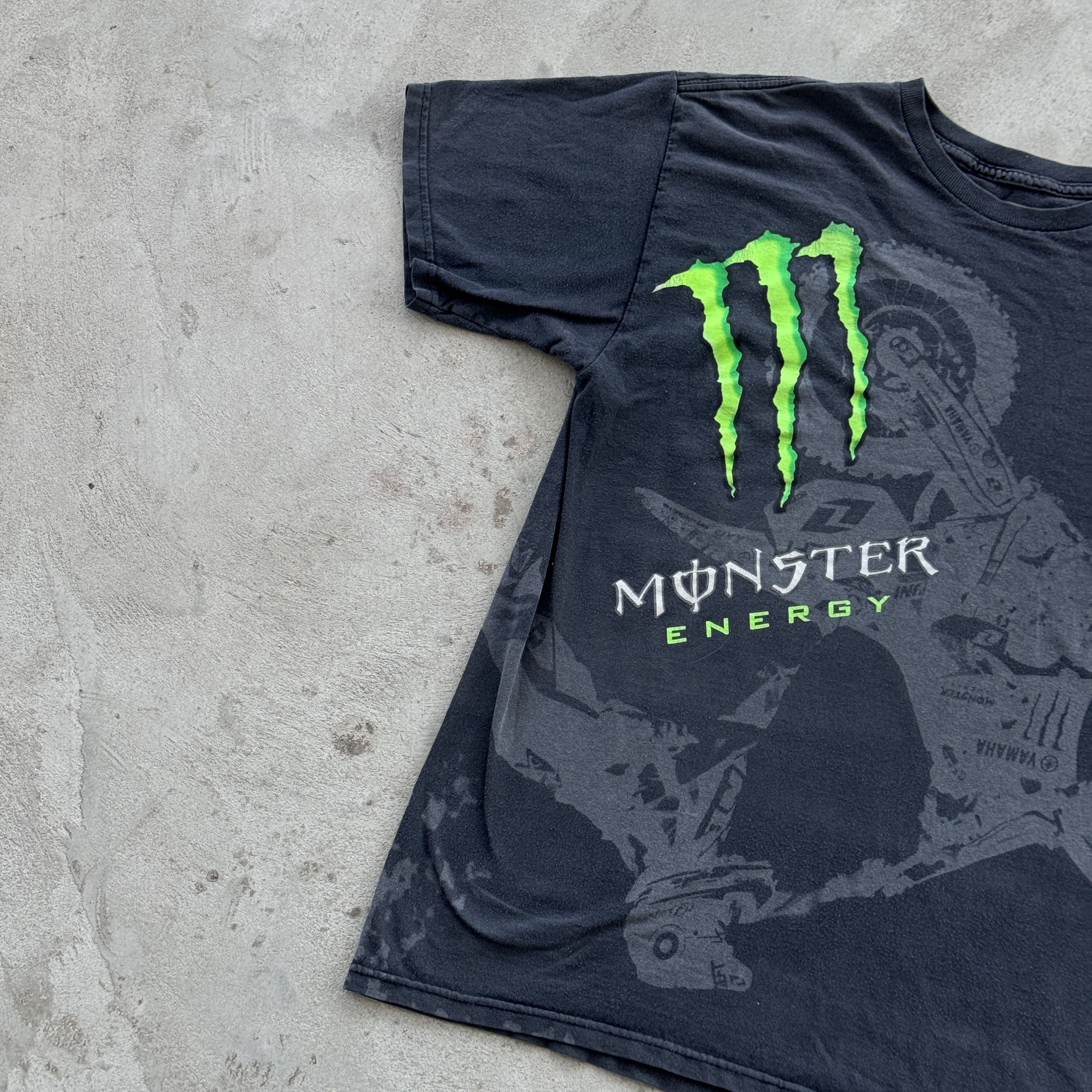 Vintage Monster Energy Motocross Graphic Tee Shirt Black Medium M Size US M / EU 48-50 / 2 - 3 Thumbnail