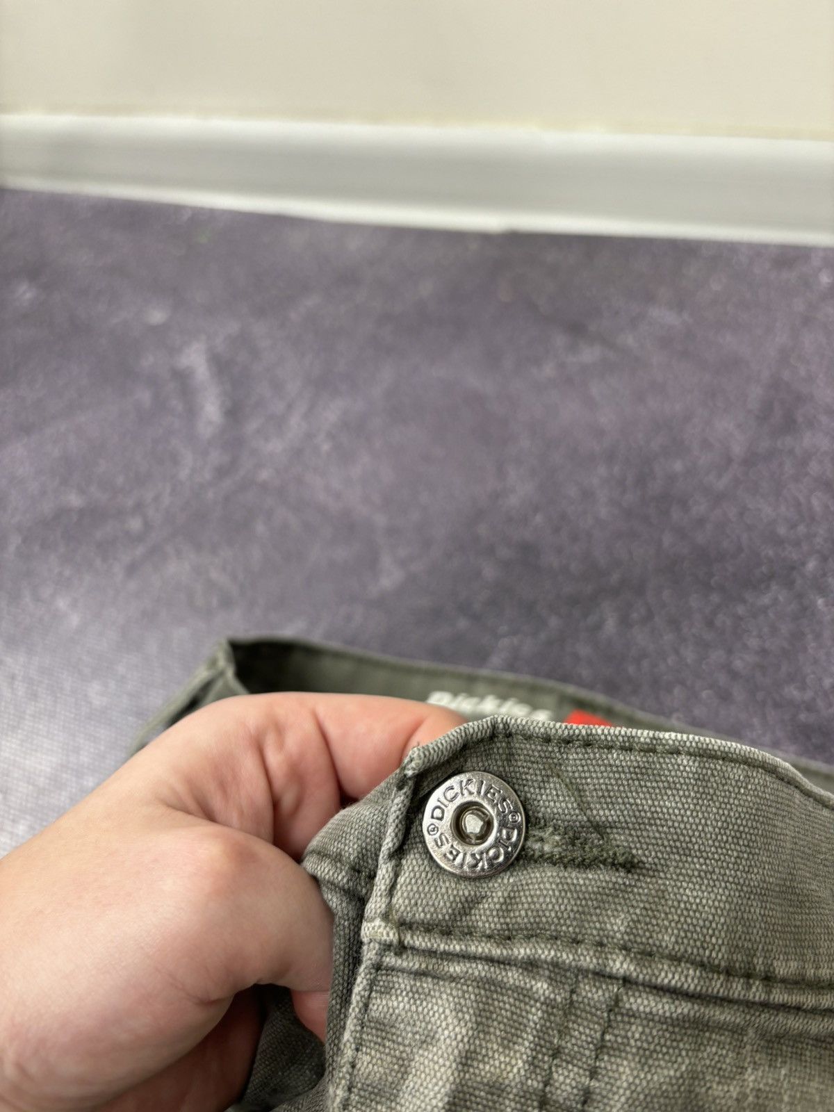 Dickies Vintage Dickies Y2K Olive Distressed Work Hype Pants Size US 32 / EU 48 - 10 Thumbnail