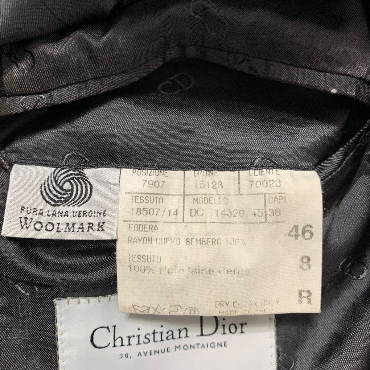 Christian Dior Monsieur Christian Dior Stripe Blazer Jacket Size 46R - 6 Thumbnail
