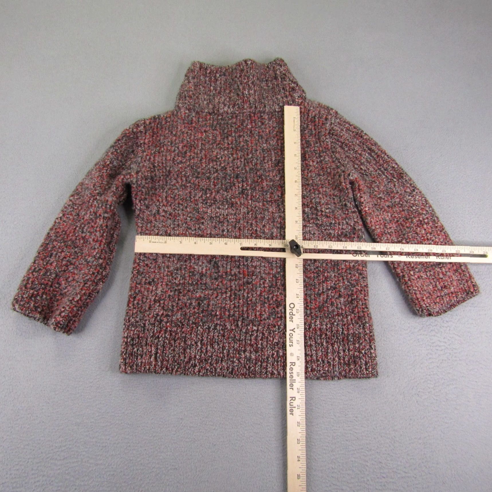 Rag & Bone rag & bone Rag & Bone Sweater Women’s Small Red Gray Merino Wool Blend Thick Knit Pullover Size S / US 4 / IT 40 - 7 Thumbnail