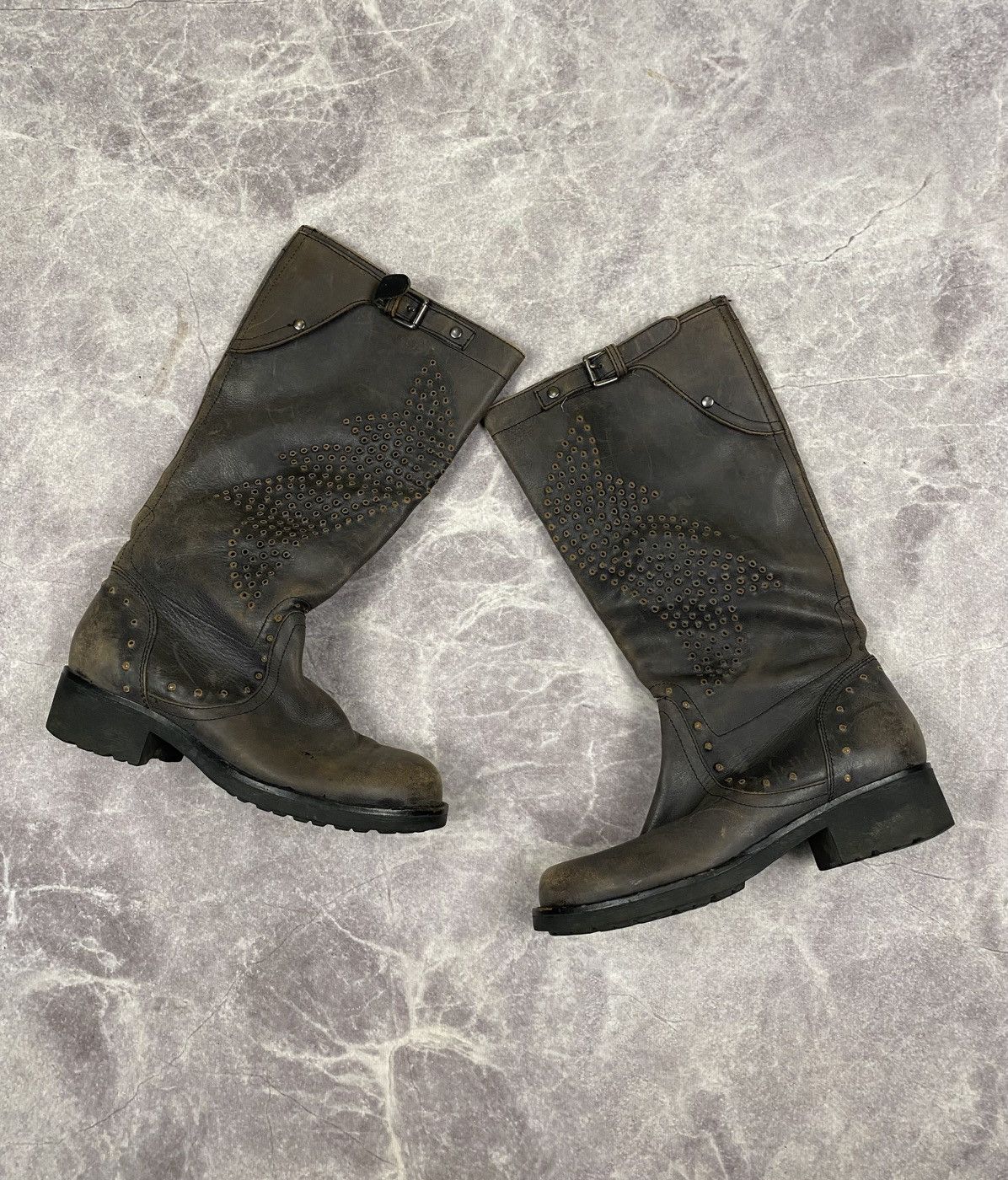 ASH ASH Leather Perforations High Avantgarde Boots Size: 36 Size US 6 / IT 36 - 1 Thumbnail