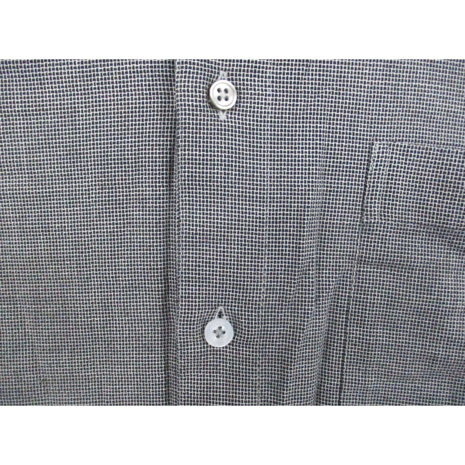 Vintage Xacus Trends Dress Shirt 16 41 Black Plaid Long Sleeve Italy Shirt Mens Regular Checkered Dress Shirt Size 42R - 3 Thumbnail