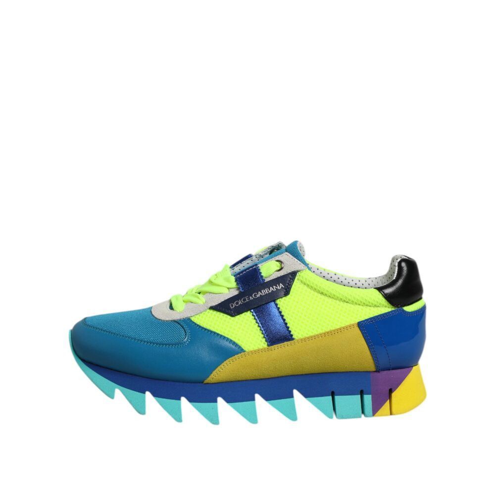 Dolce & Gabbana Dolce & Gabbana Multicolor Leather Low Top Men Sneakers Shoe Size US 6 / EU 39 - 6 Thumbnail