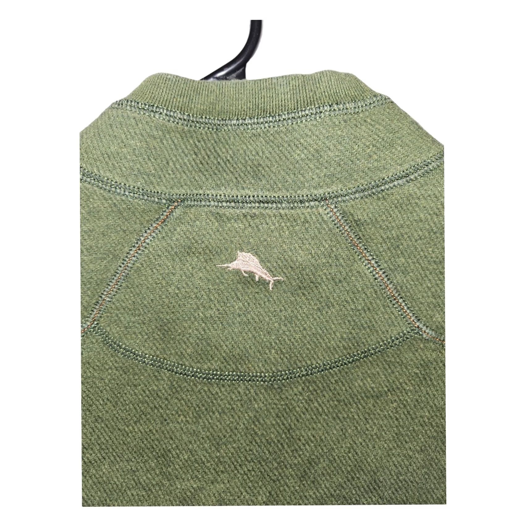 Tommy Bahama Tommy Bahama Pullover Mens L Green Zip Men Mock Neck Long Sleeve Casual Preppy Size US L / EU 52-54 / 3 - 6 Thumbnail