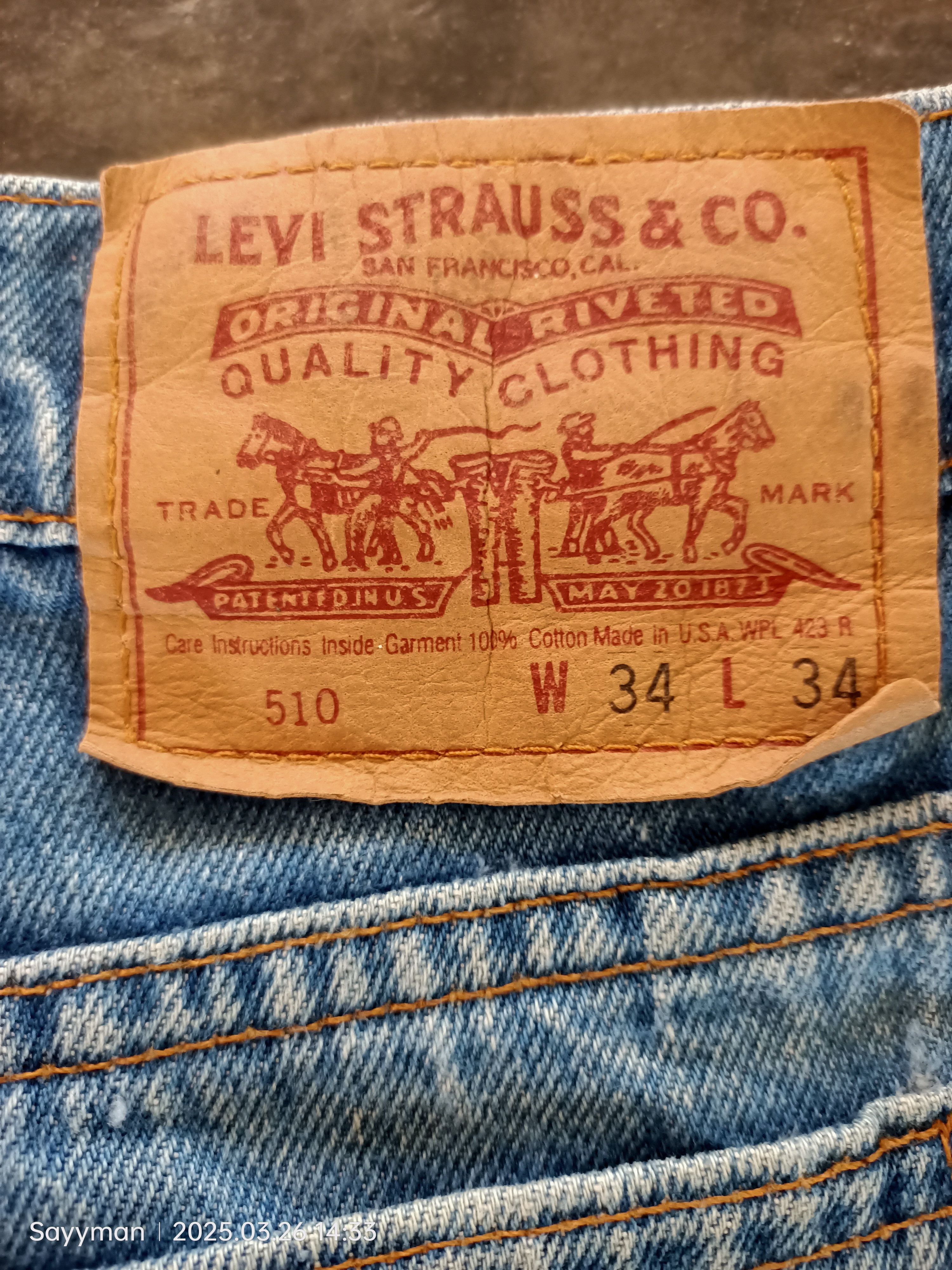 Levi's × Vintage Vintage Levi’s 510 MadeInUSA W34 Size US 34 / EU 50 - 8 Thumbnail