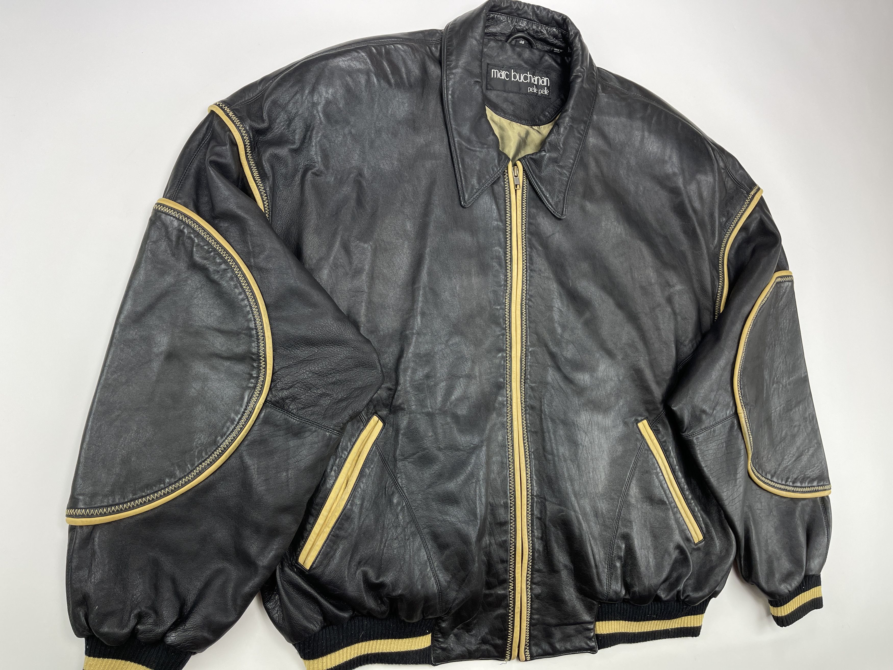 Pelle Pelle Pelle Pelle leather jacket Soda Club vintage Marc Buchanan L Size US L / EU 52-54 / 3 - 12 Thumbnail