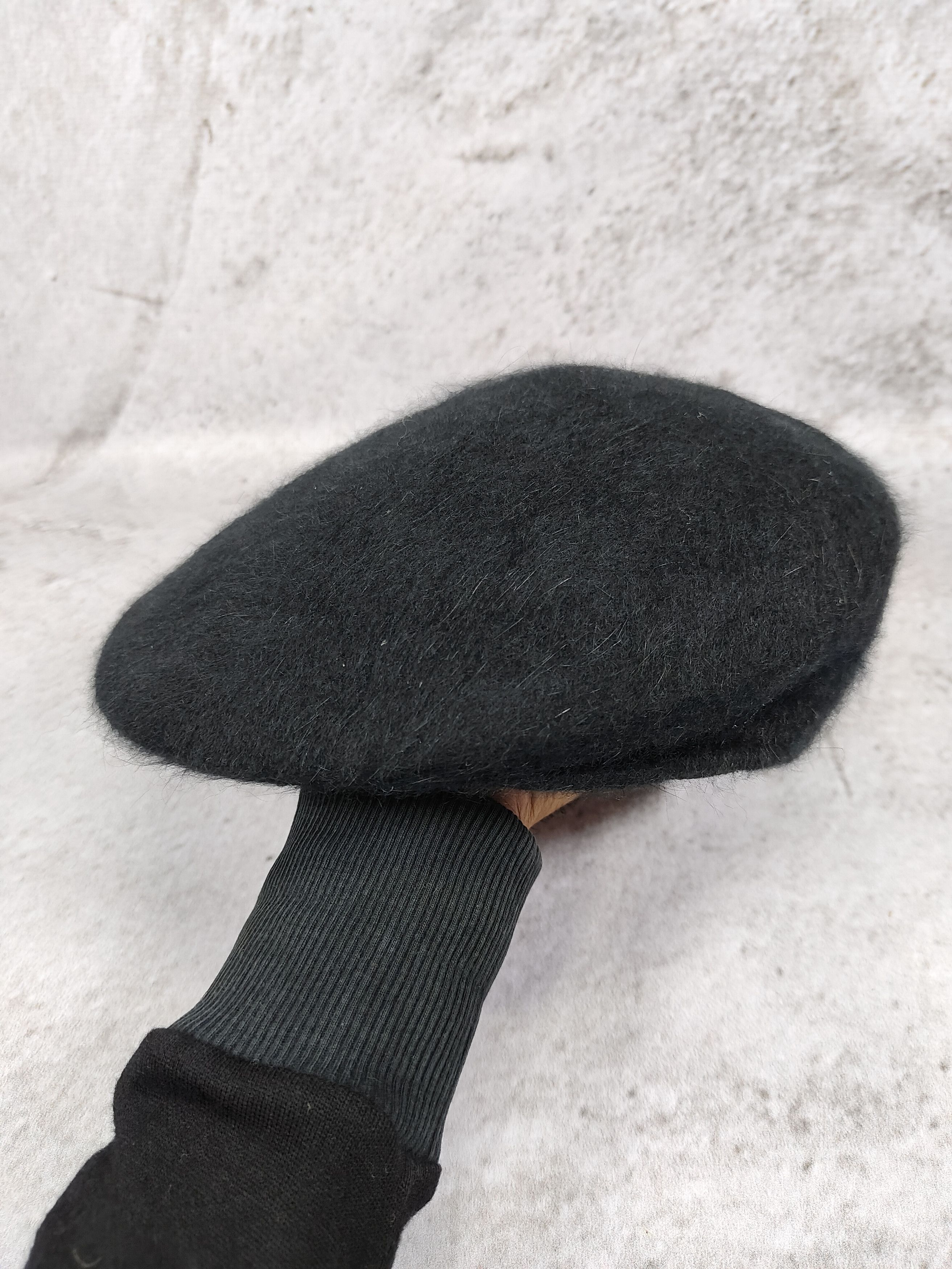 Japanese Brand Hollywood Mirror🇯🇵Minimal Fuzzy Hairy Texture Ivy Flat Cap Size ONE SIZE - 6 Thumbnail