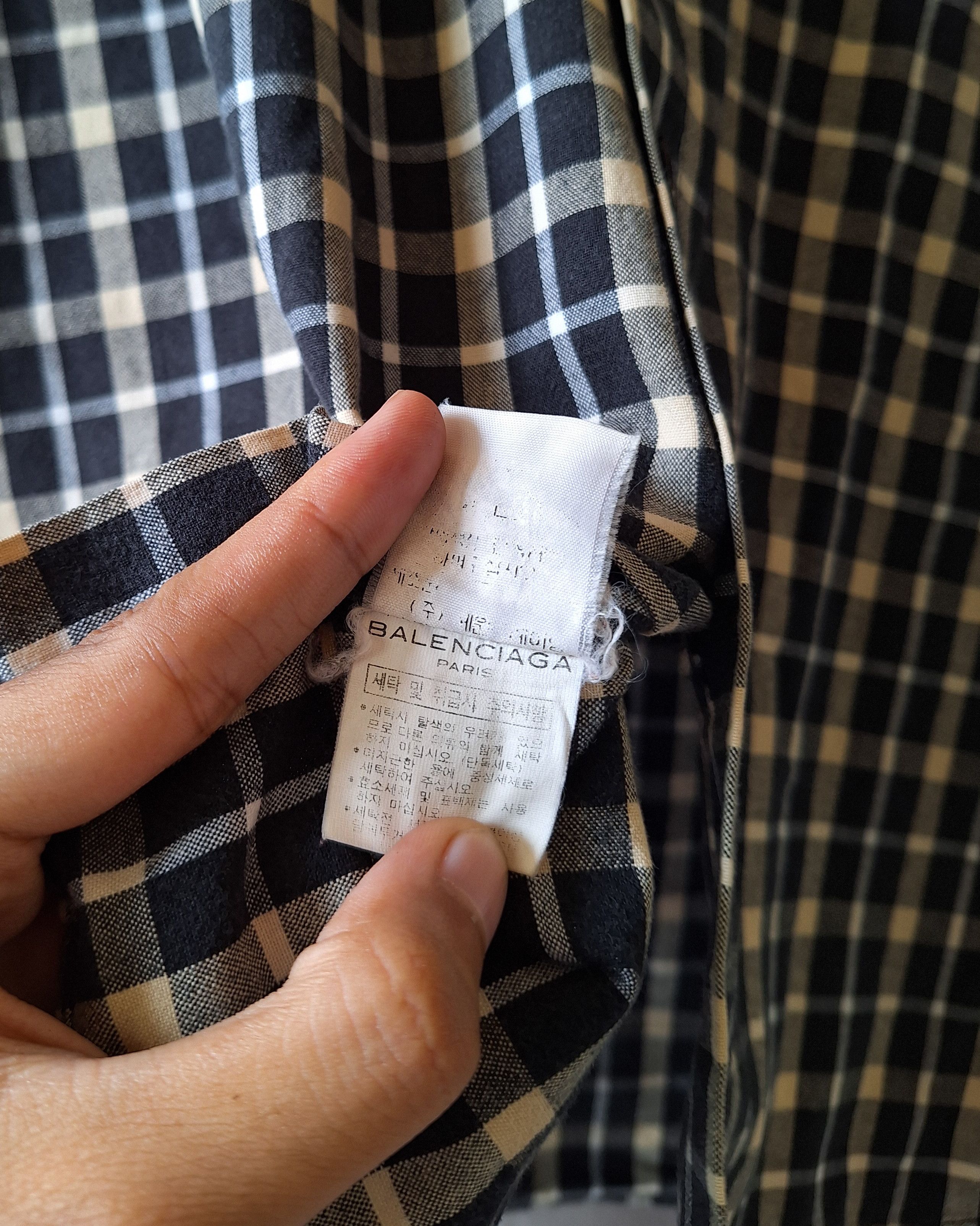 Balenciaga Vintage Balenciaga Plaid Shirt Size US M / EU 48-50 / 2 - 8 Thumbnail