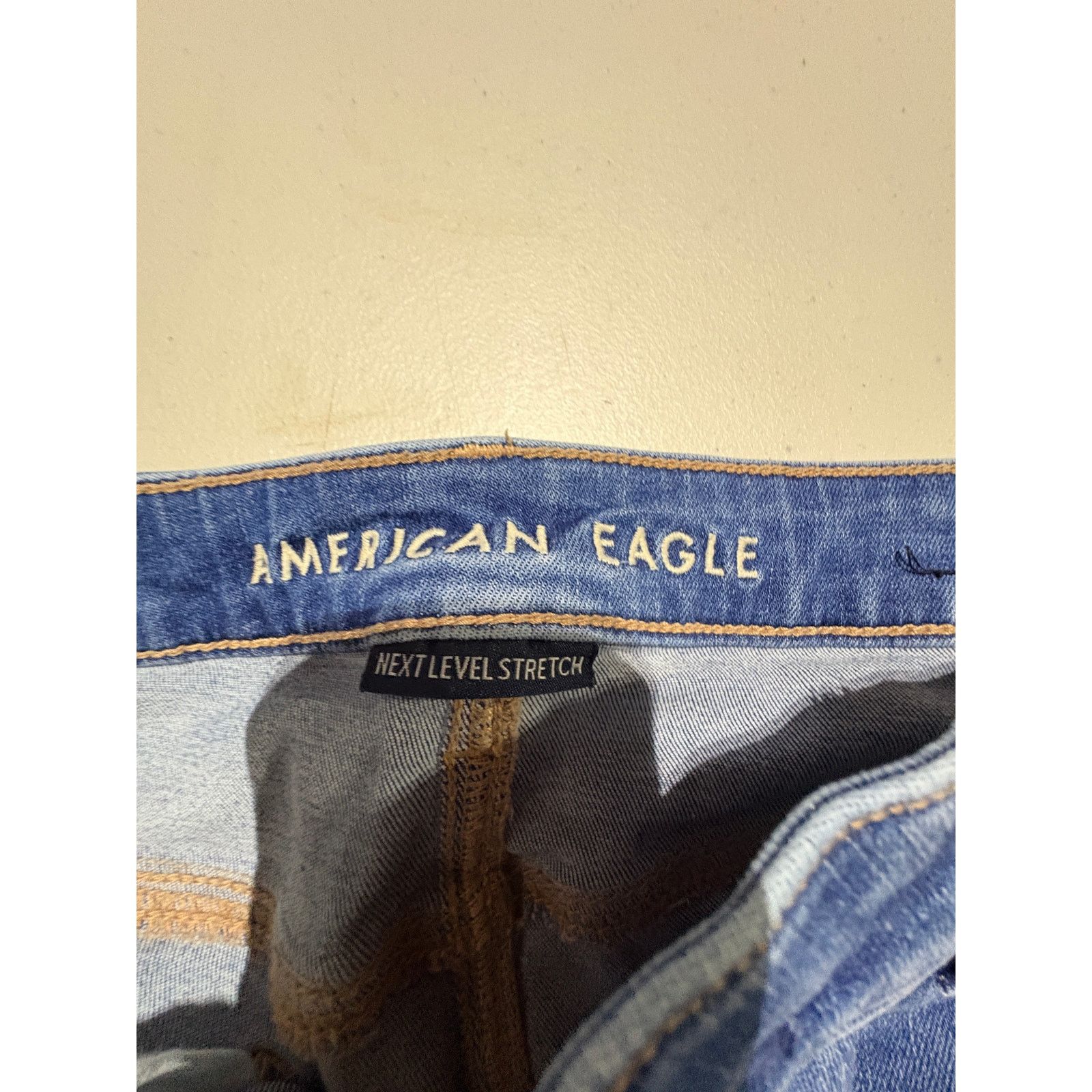 American Eagle Outfitters American Eagle Jeans Women’s 12 Regular Blue Skinny Jegging Size 34" / US 12 / IT 48 - 3 Thumbnail