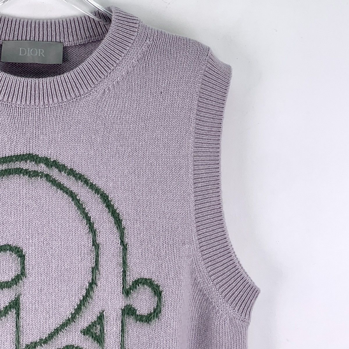 Dior Dior Purple Logo Cashmere Sleeveless Knit Vest K26WX Size US M / EU 48-50 / 2 - 3 Thumbnail
