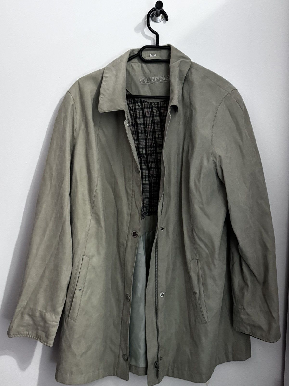 Other Krenzer Forest Green Trench Coat Double Breasted vintage Size XL / US 12-14 / IT 48-50 - 3 Thumbnail