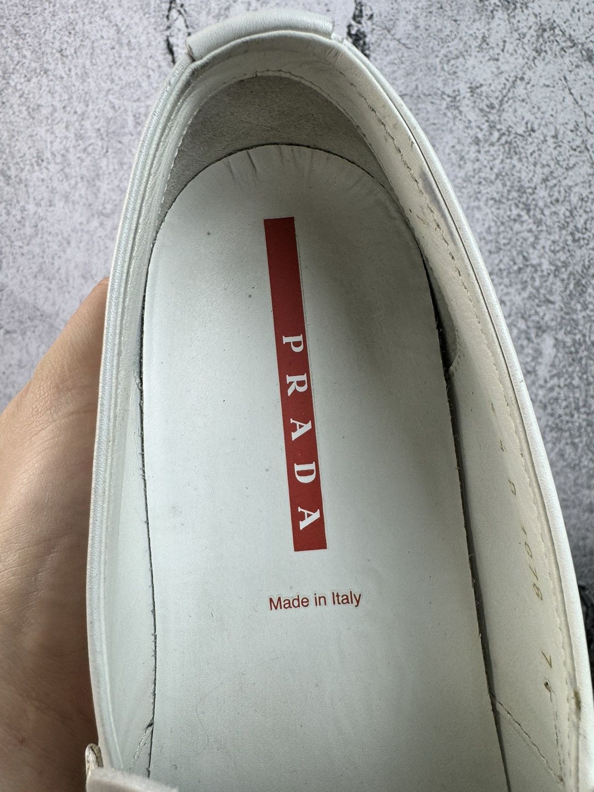 Prada PRADA MILANO Logo Leather Driver Sport Loafers Size US 8 / EU 41 - 12 Thumbnail