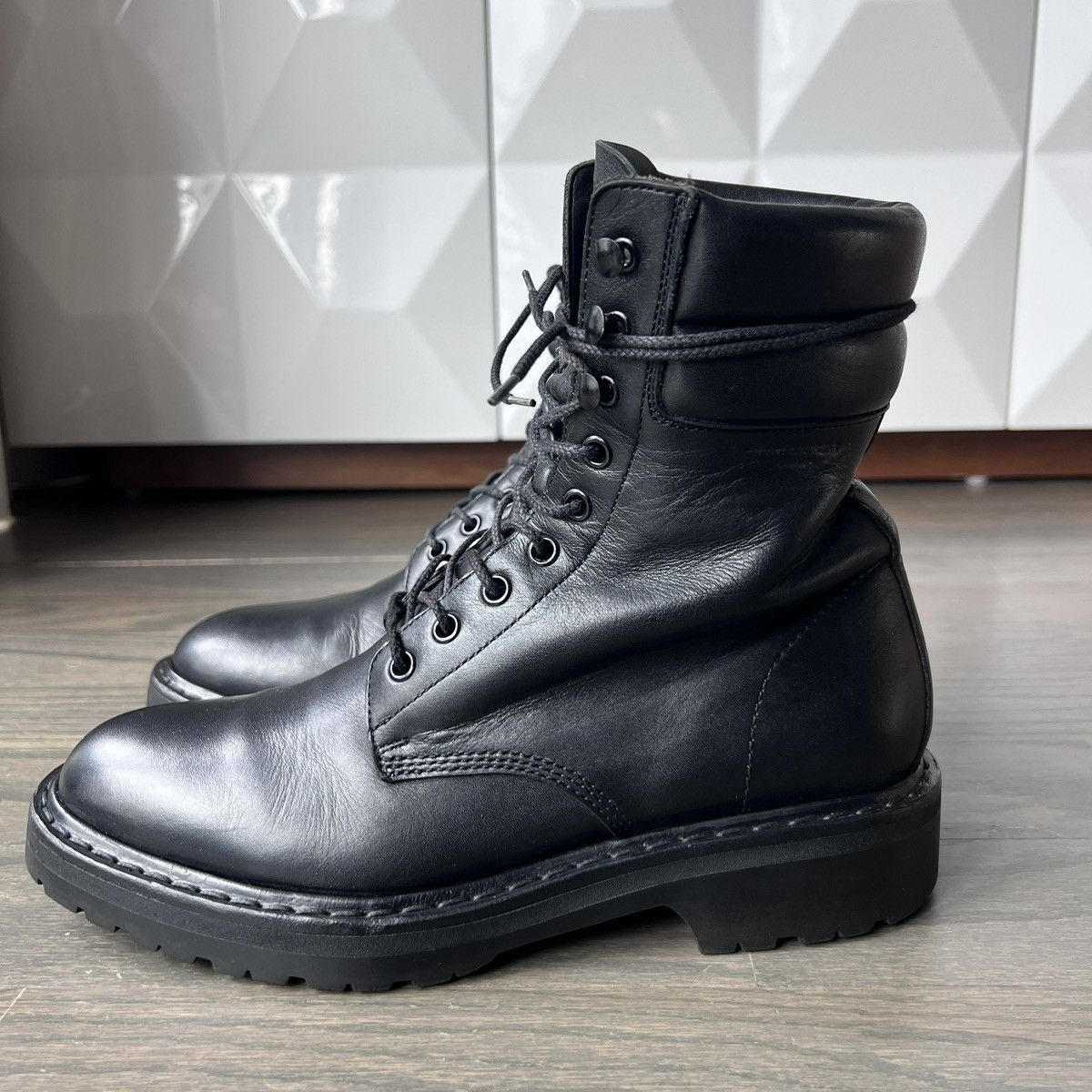 Saint Laurent Paris Saint Laurent Paris Hedi AW15 Trekker Boots Black Leather Size US 8 / EU 41 - 1 Thumbnail