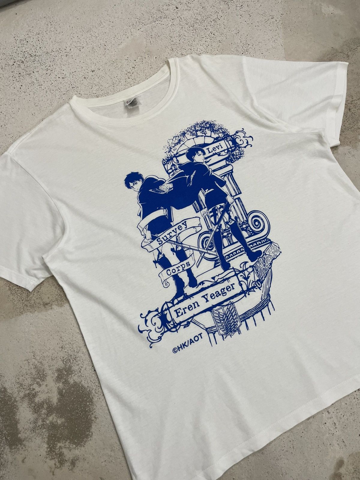 Anime × Cartoon Network × Japanese Brand Eren Yeager & Levi Attack on Titan Anime Y2K Tee Size US L / EU 52-54 / 3 - 3 Thumbnail