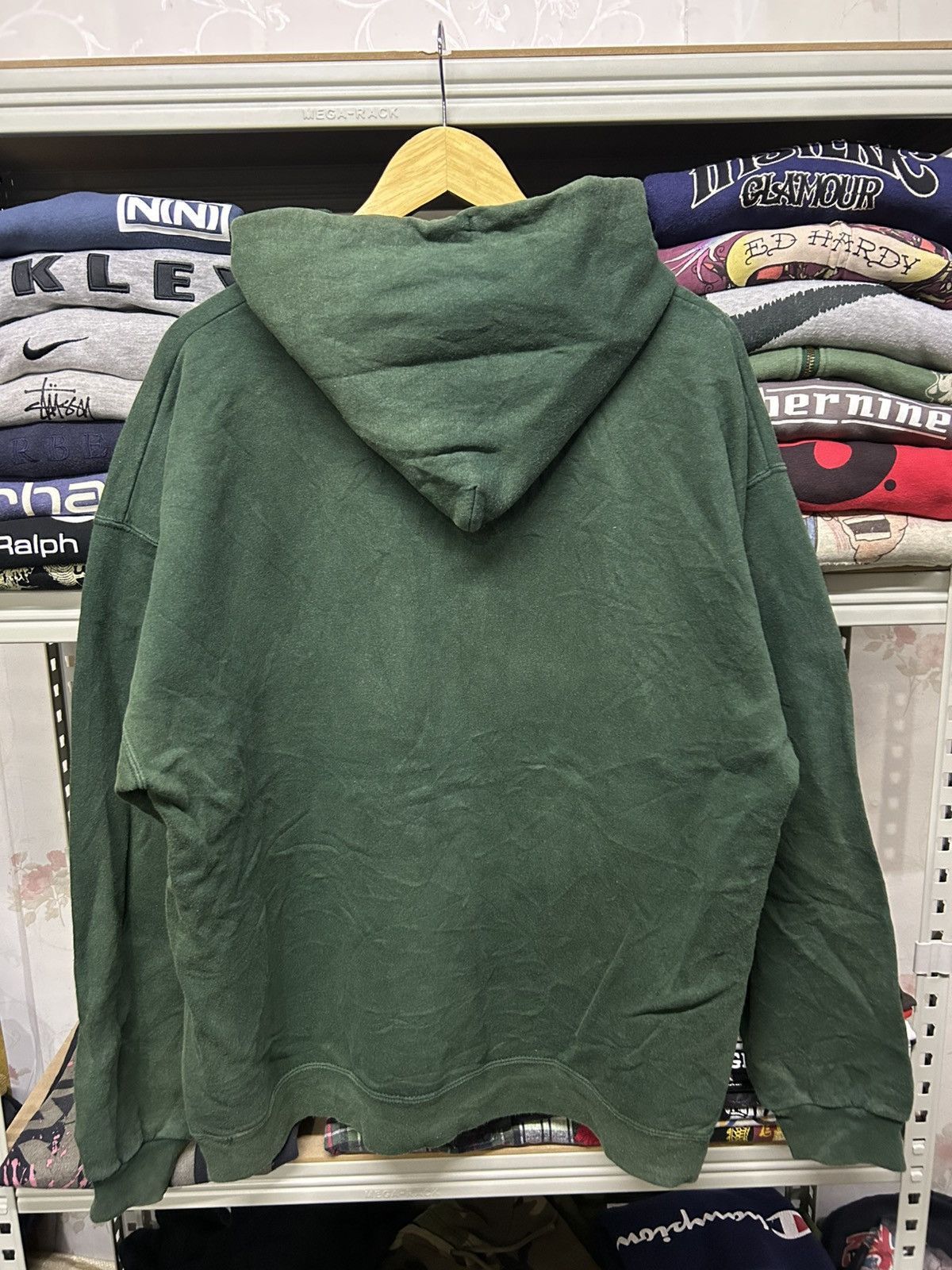 DC Comics × Hanes × Vintage Vintage Dc Comics hanes printpro green hoodie in extra large Size US XL / EU 56 / 4 - 4 Thumbnail