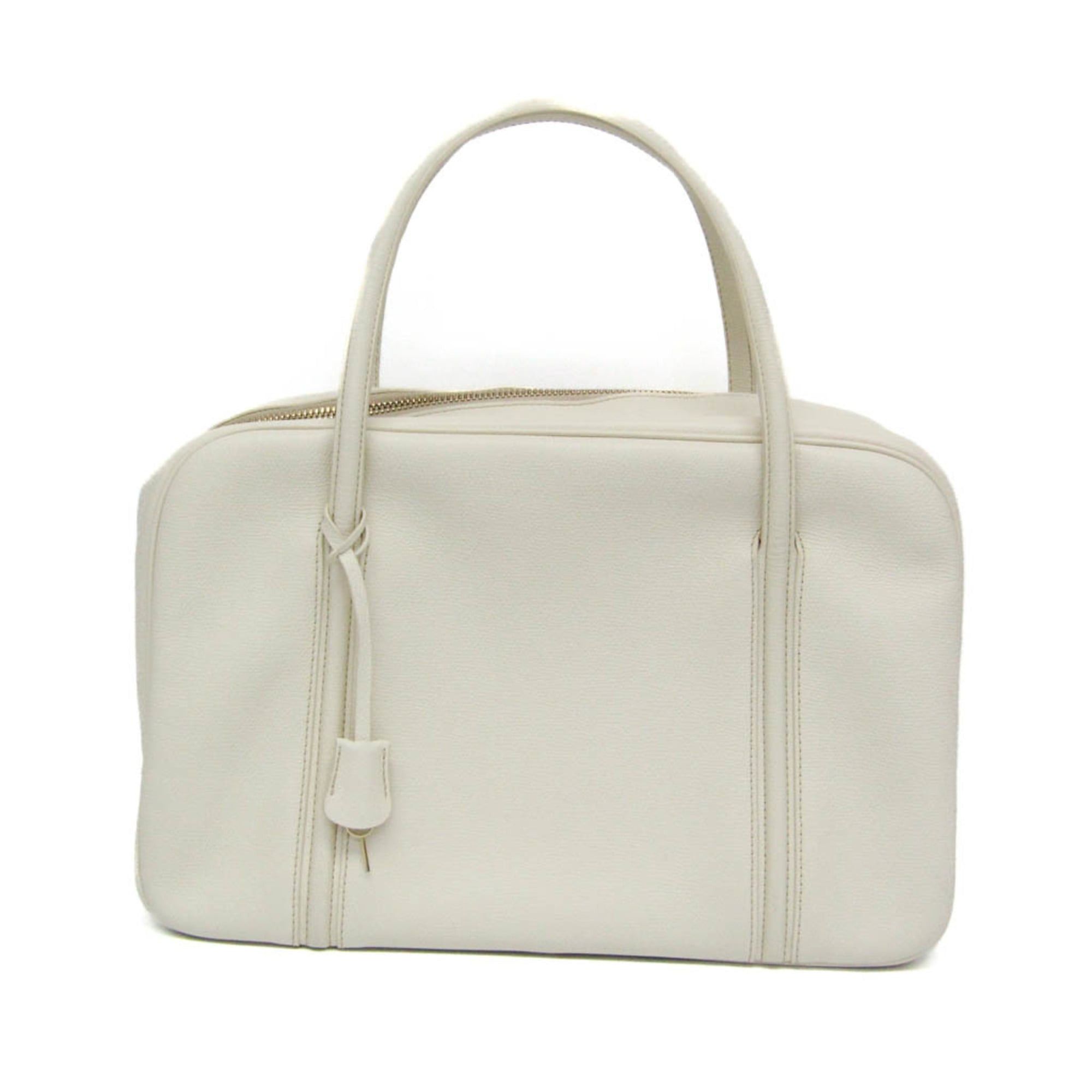 Valextra Valextra Women's Leather Handbag White Size ONE SIZE - 1 Thumbnail