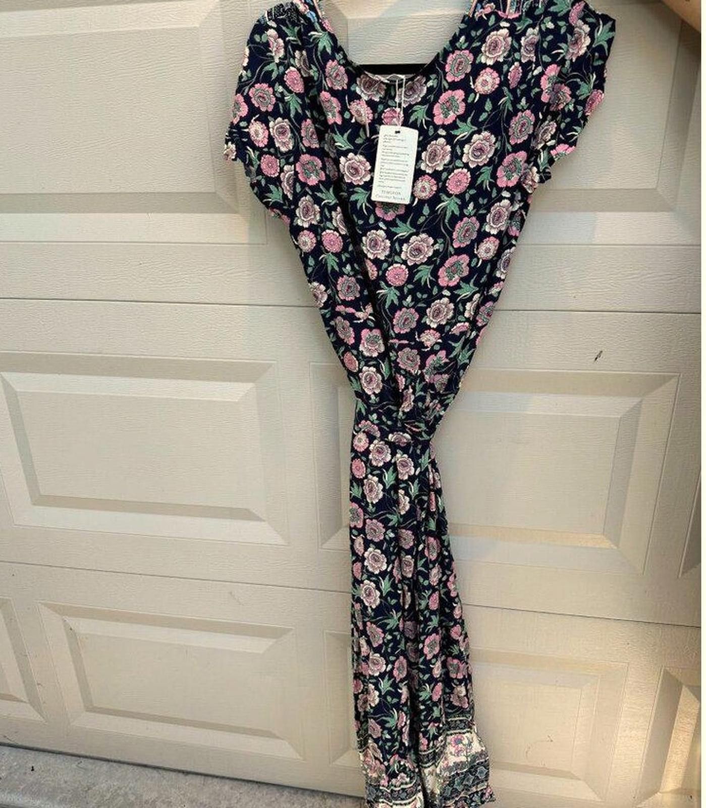 Designer Temofon Women's Wrap Dress Size Large Size L / US 10 / IT 46 - 3 Thumbnail