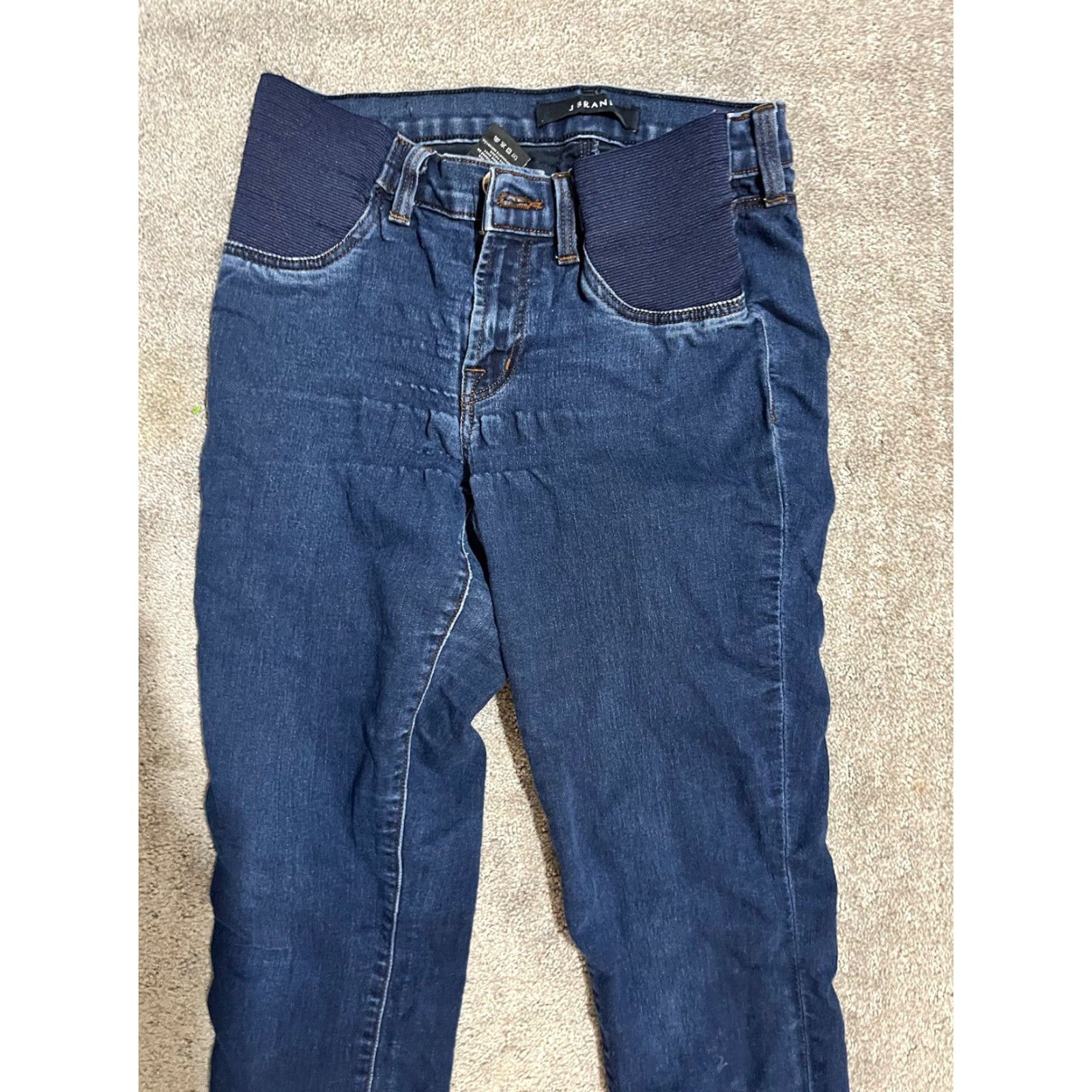 J Brand VINTAGE J Brand Maternity Skinny Jeans Size 26 Distressed Blue Womens Size 26" / US 2 / IT 38 - 2 Thumbnail