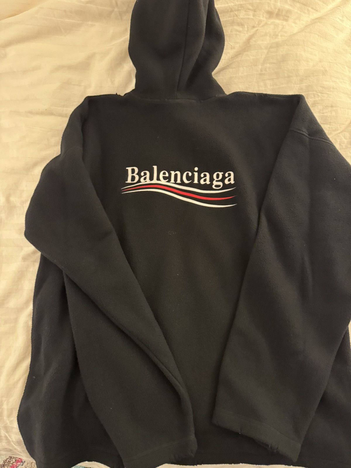 Balenciaga Balenciaga Politcal Campaign fleece hoodie Size US XS / EU 42 / 0 - 8 Thumbnail