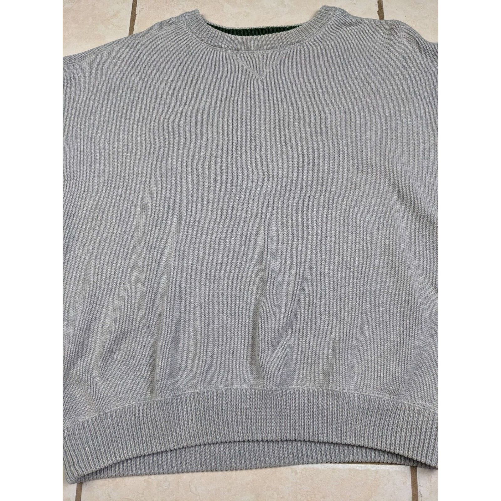 Eddie Bauer Vtg Eddie Bauer Sweater Men XL Gray Crew Neck Heavy Cotton Size US XL / EU 56 / 4 - 3 Thumbnail