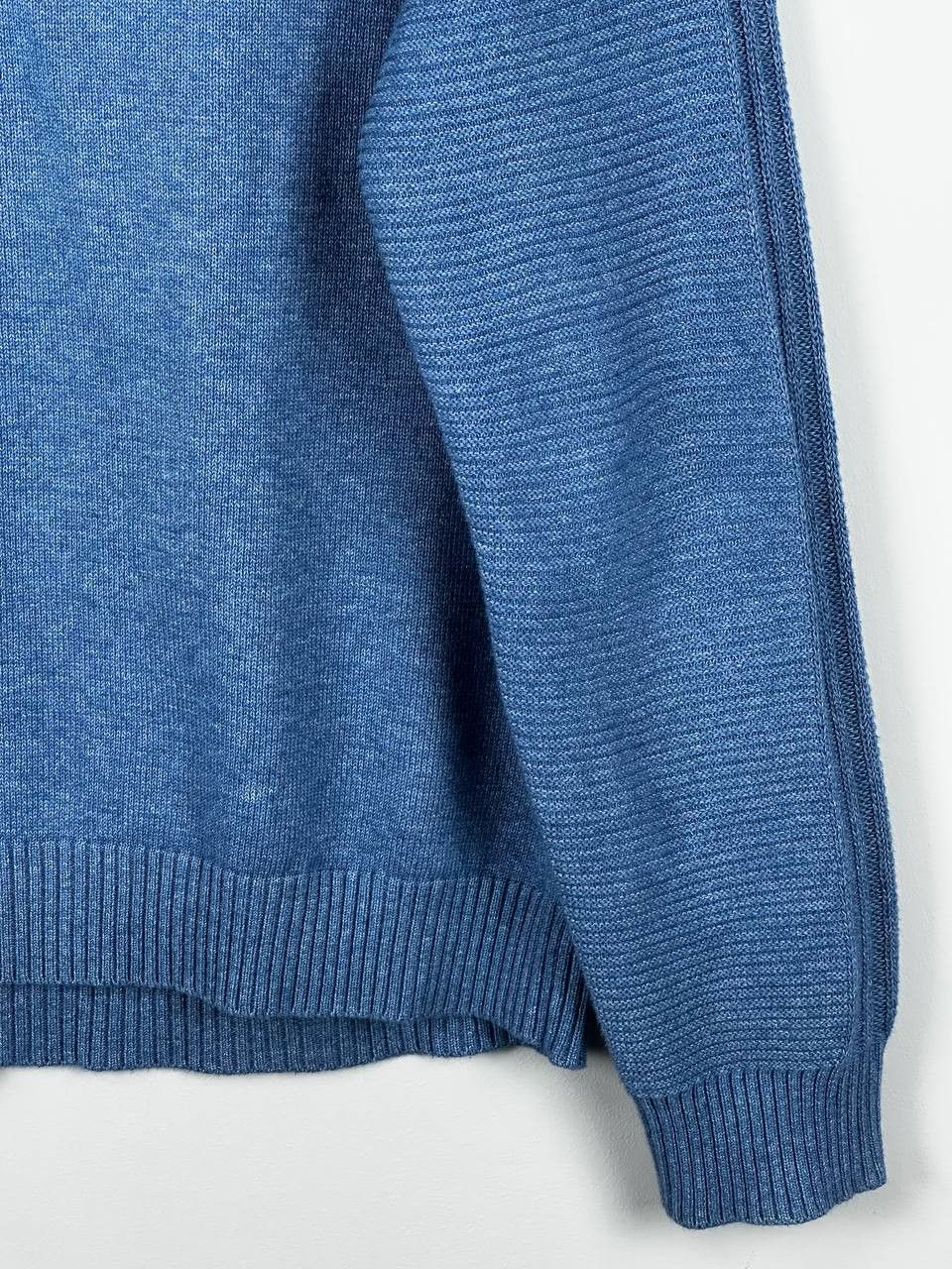 Mr P. Mr. P Blue Heavyweignt Knitted Casual Pullover Sweater Size US XL / EU 56 / 4 - 13 Thumbnail