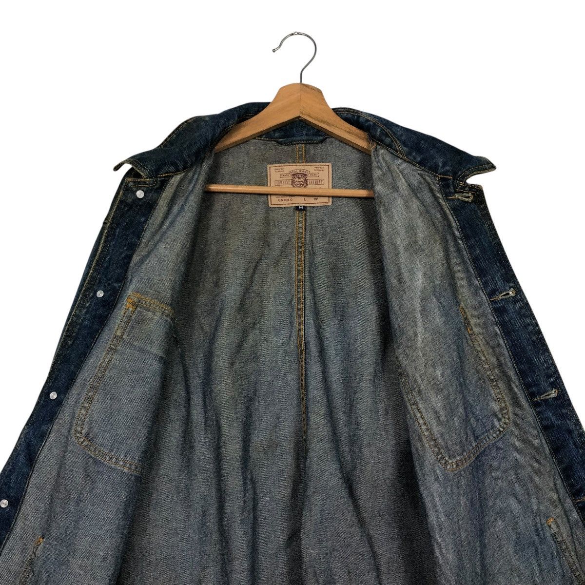 Japanese Brand 🔥VINTAGE DENIM CHORE JACKET UNIQLO JAPAN ISSEY MIYAKE Size US M / EU 48-50 / 2 - 17 Thumbnail
