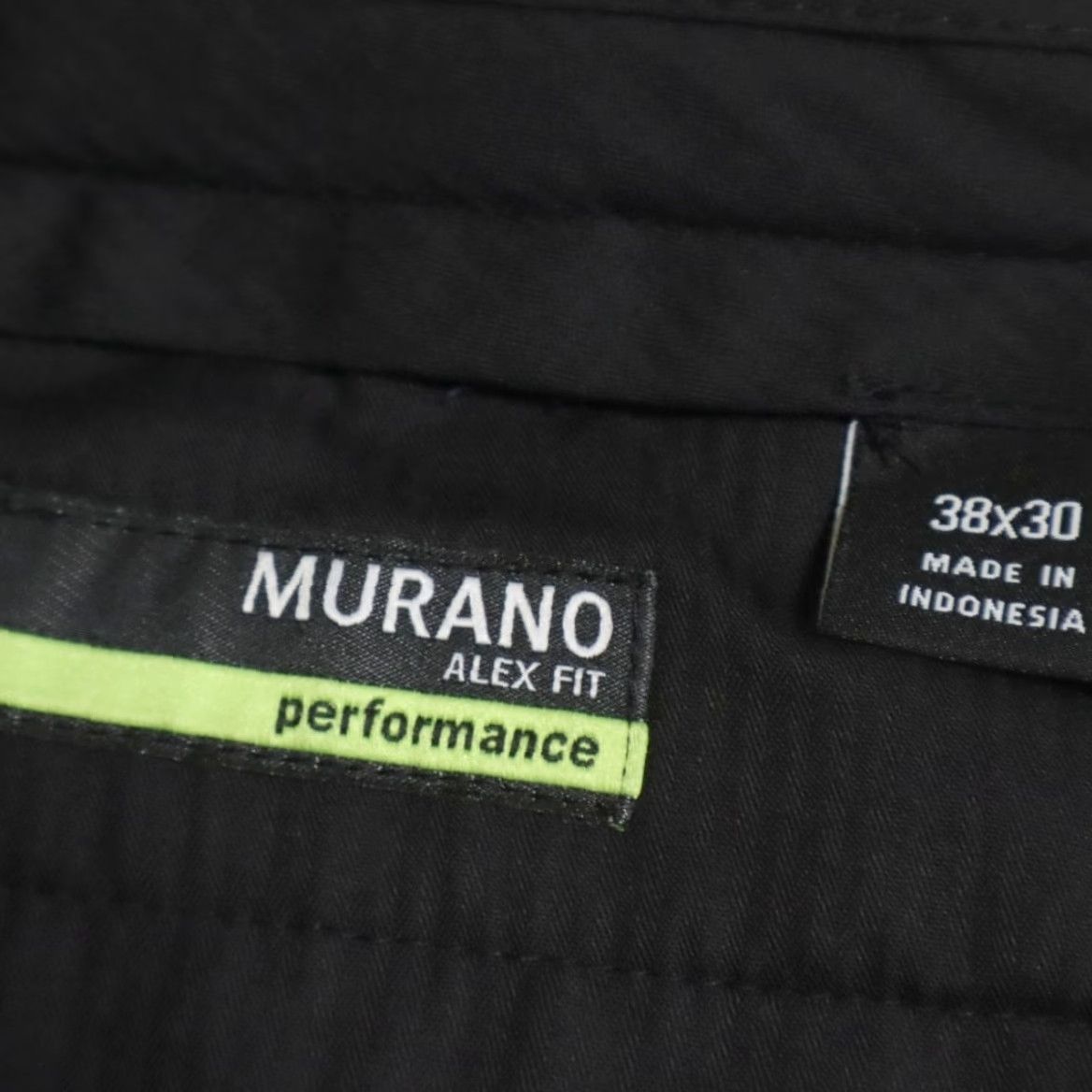Murano Murano Slim Fit Chino Pants Navy Plaid Men's 38 - Alex Slim Fit Polyester Woven Casual Trousers Size US 38 / EU 54 - 5 Thumbnail