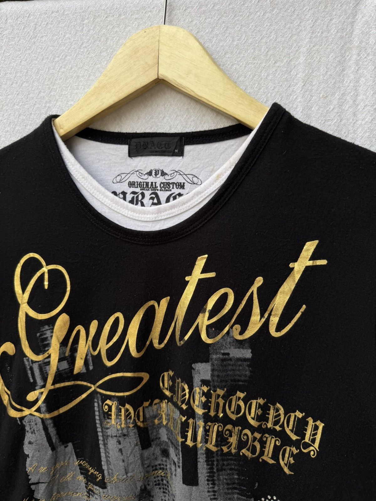 Japanese Brand Double layer poem vkei style longsleeve Size US M / EU 48-50 / 2 - 5 Thumbnail