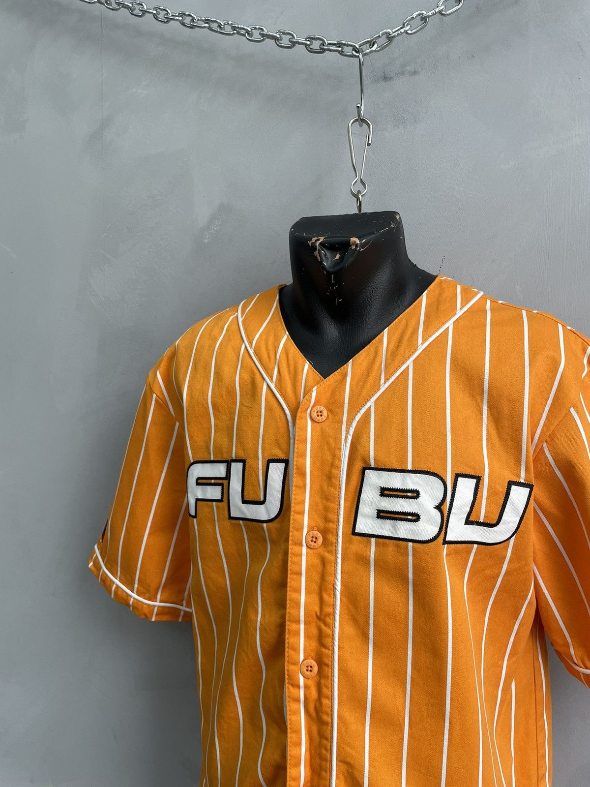 Fubu Fubu Big logo T shirt button up sk8 wu tang style Size US S / EU 44-46 / 1 - 2 Thumbnail