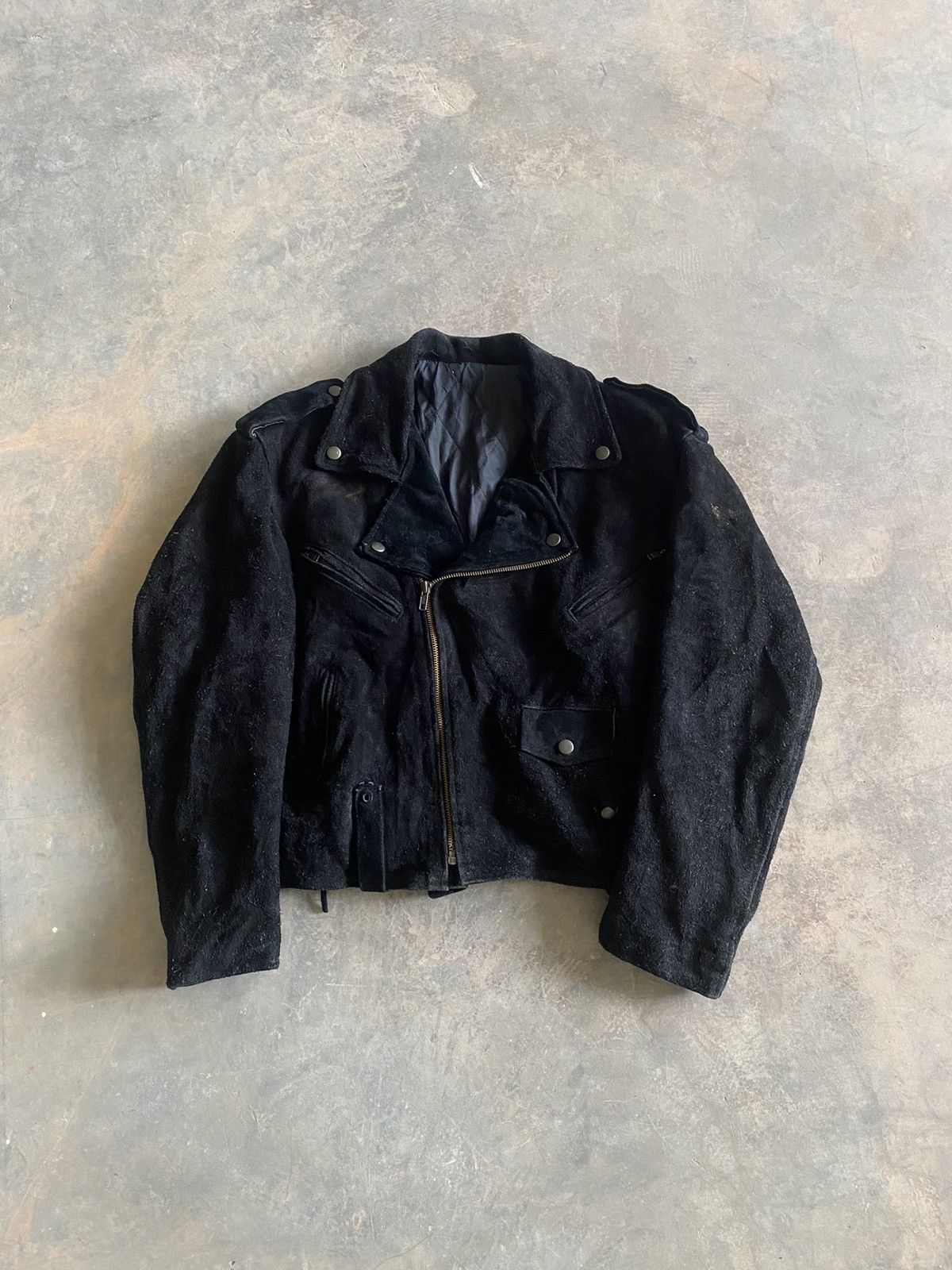 Yasuyuki Ishii VINTAGE RUDIES JAPAN BIKER LEATHER COWHIDE 90s LGB PUNK Size US M / EU 48-50 / 2 - 1 Thumbnail