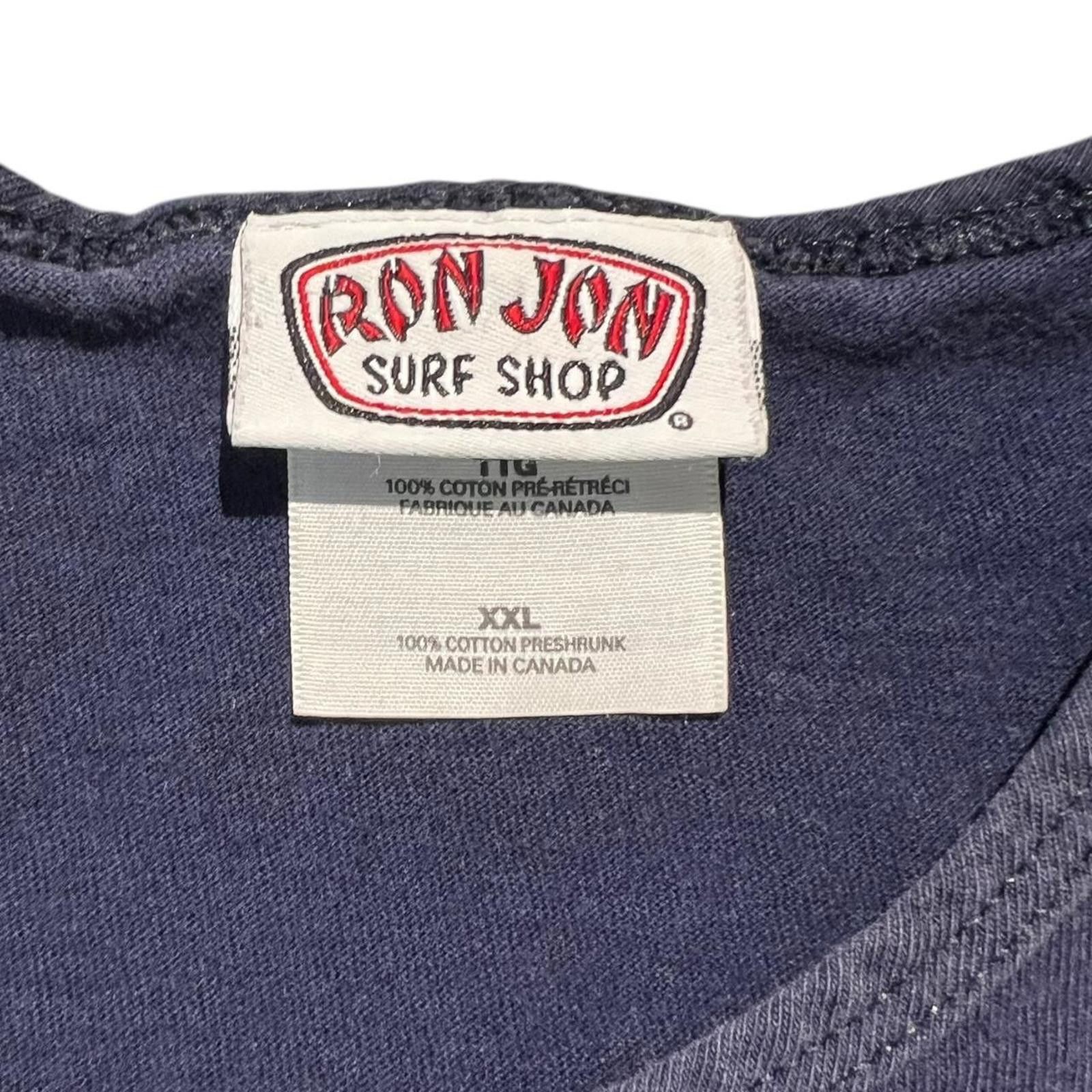 Ron Jon Surf Shop Vintage 90s Ron Jon Surf Shop Navy Tank Top Size US XXL / EU 58 / 5 - 5 Thumbnail