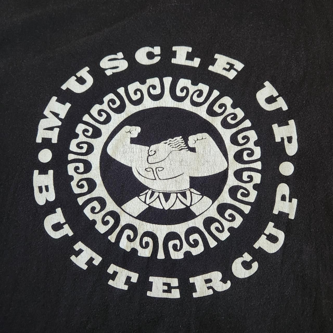 Vintage Muscle Up Buttercup T-Shirt Black Workout Gymwear Tee Size US M / EU 48-50 / 2 - 4 Thumbnail