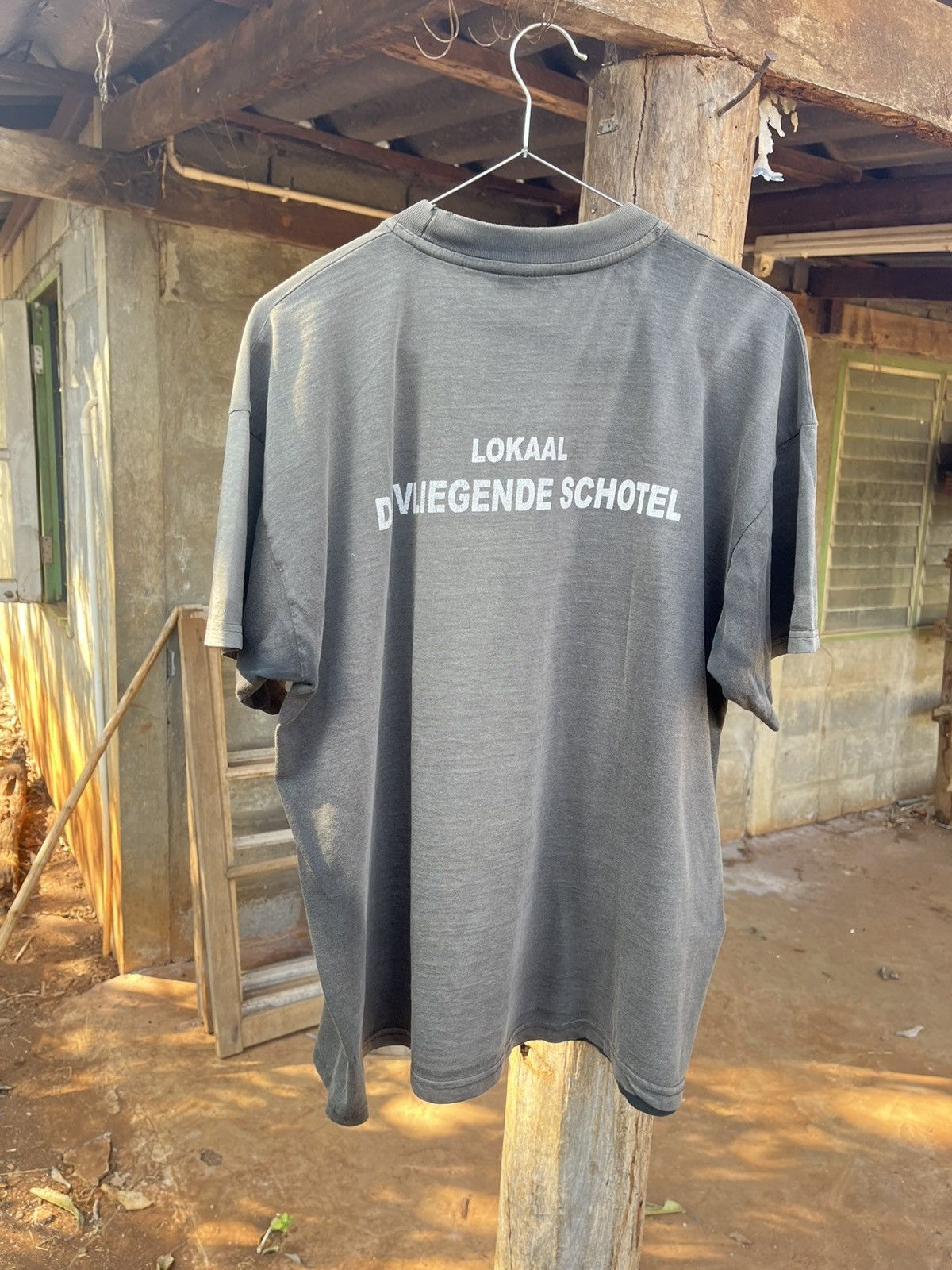 Vintage Thrashed sun faded Devil mc tee Distressed Size US L / EU 52-54 / 3 - 3 Thumbnail