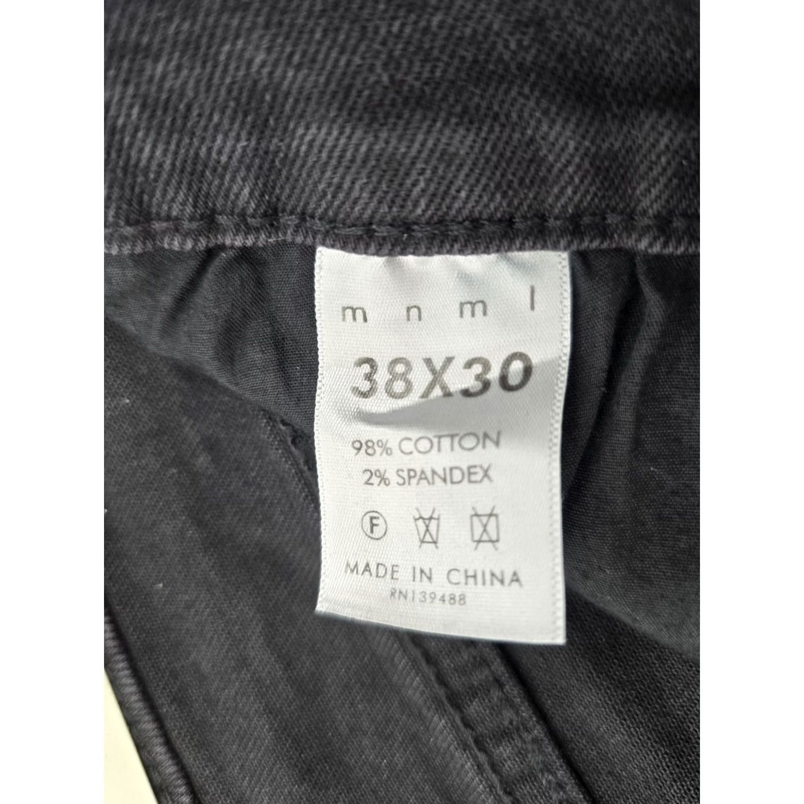 MNML mnml Jeans - Black - Size 38x30 - Men’s Skinny Everyday Denim, 5-Pocket, Cotton-Spandex, Inseam 30 - NWT No Trash Tags Size US 38 / EU 54 - 5 Thumbnail